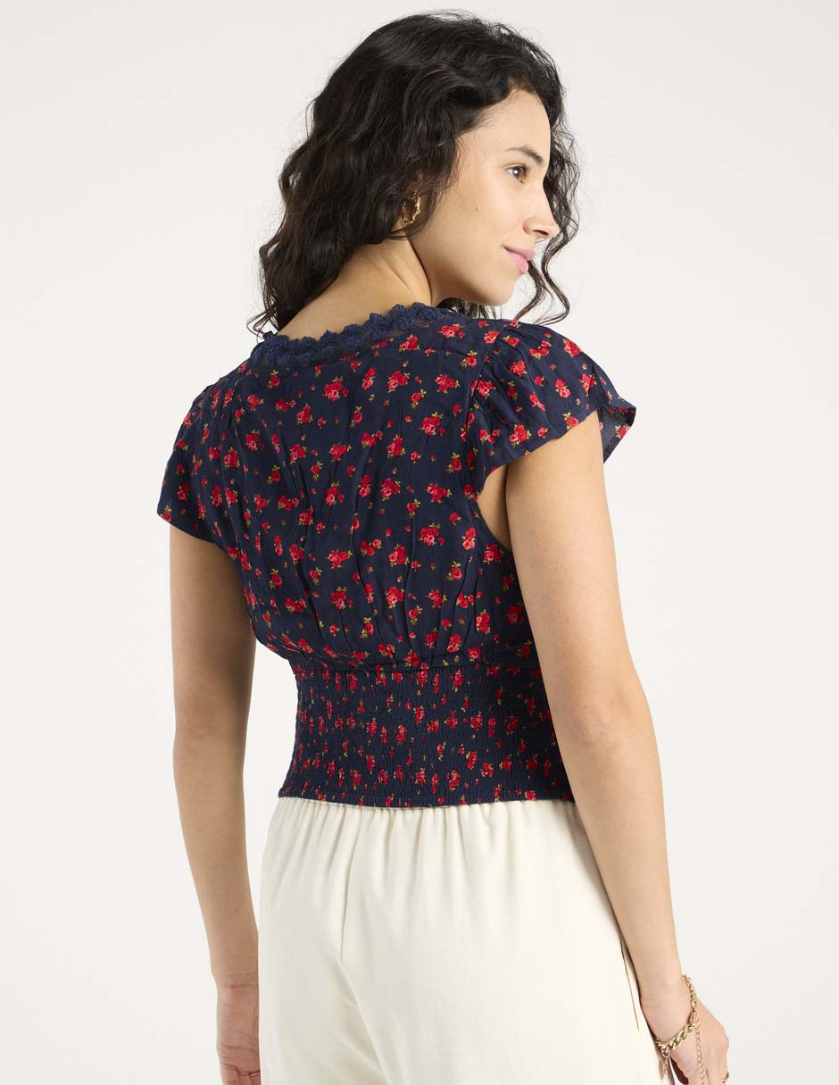 Blusa manga corta para mujer 6