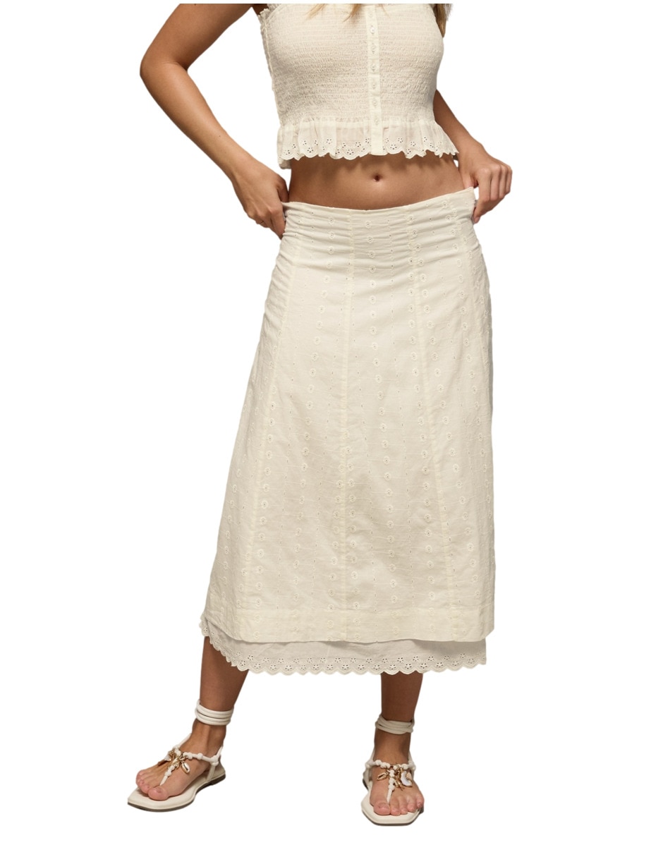 Falda crop a la cadera