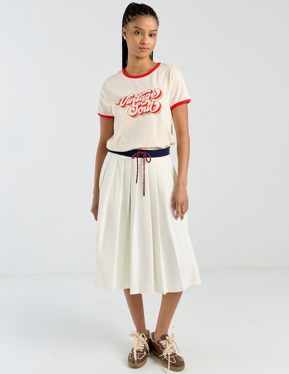 FALDA COFFEE BEAN S14886 FA, G, BLANCO