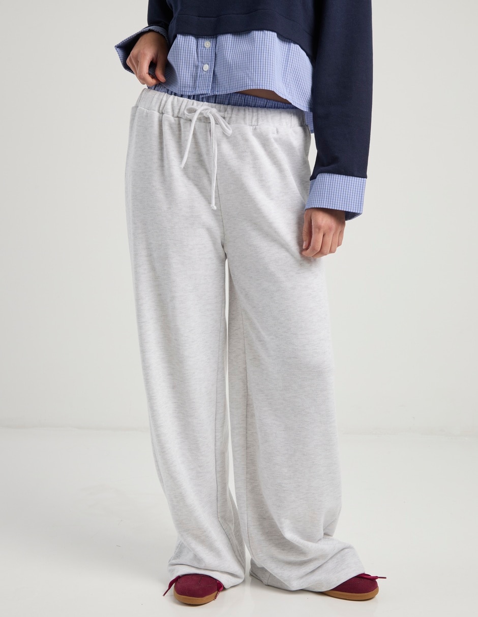 Pants wide leg con jareta para mujer 2