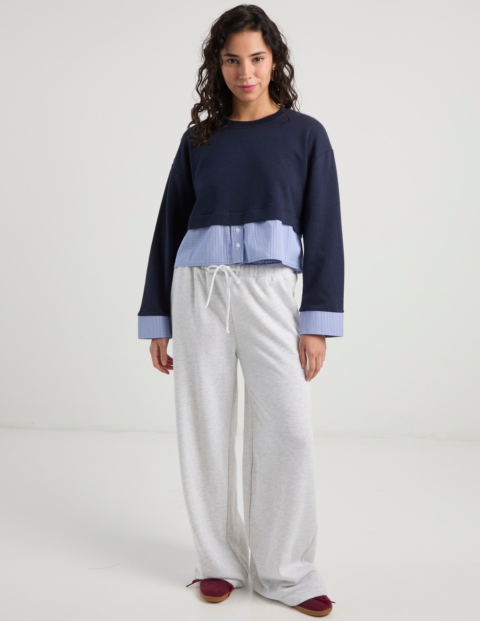 Pants wide leg con jareta para mujer 3