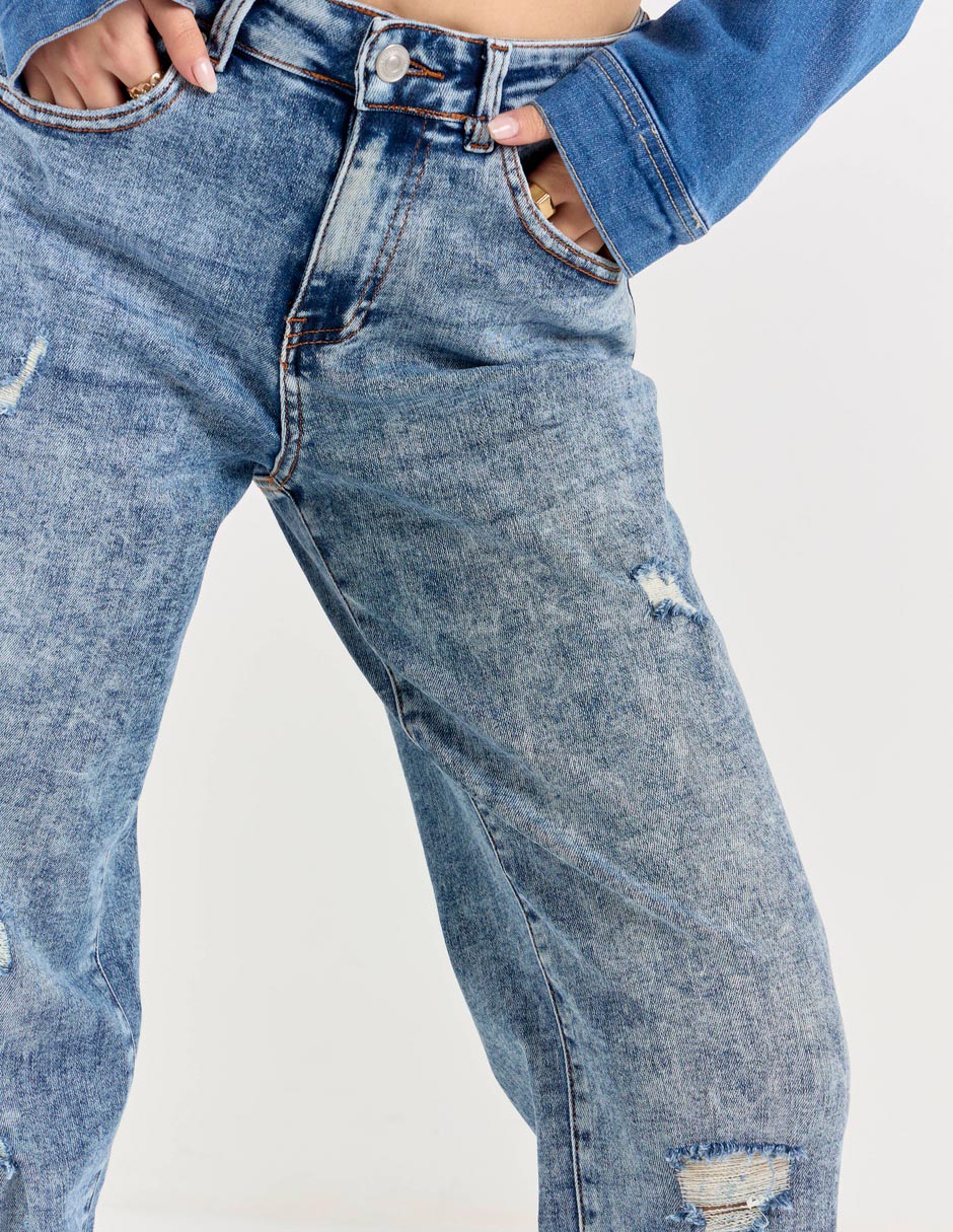 Jeans straight Wax Jeans para mujer 5