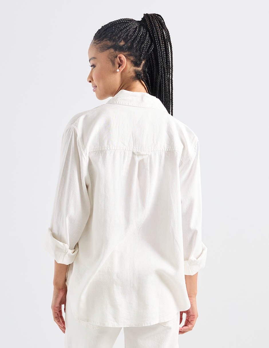 Blusa camisera manga larga para mujer 6
