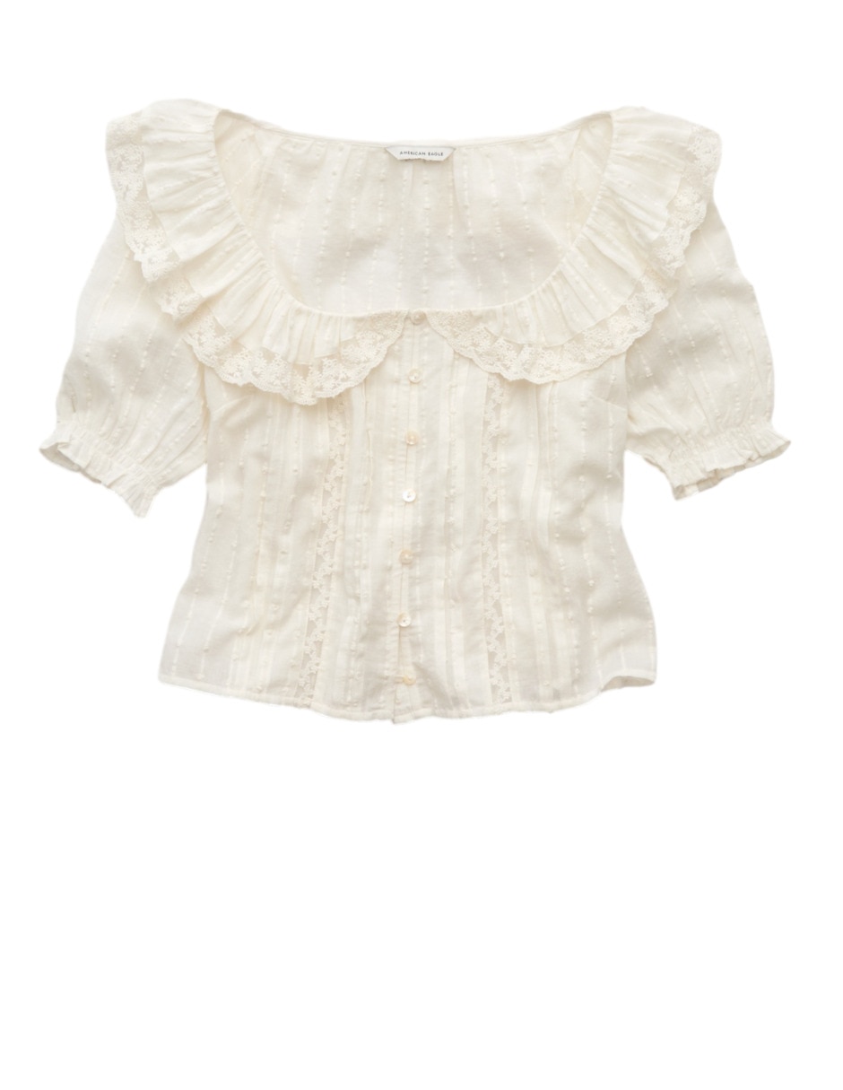Blusa manga corta para mujer 4