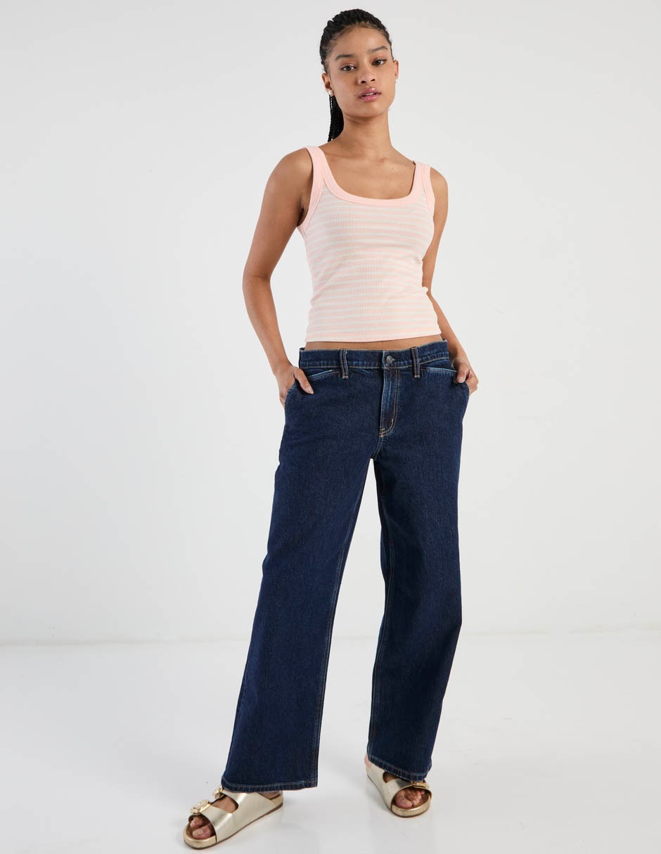Top escote regular tirante ancho 3