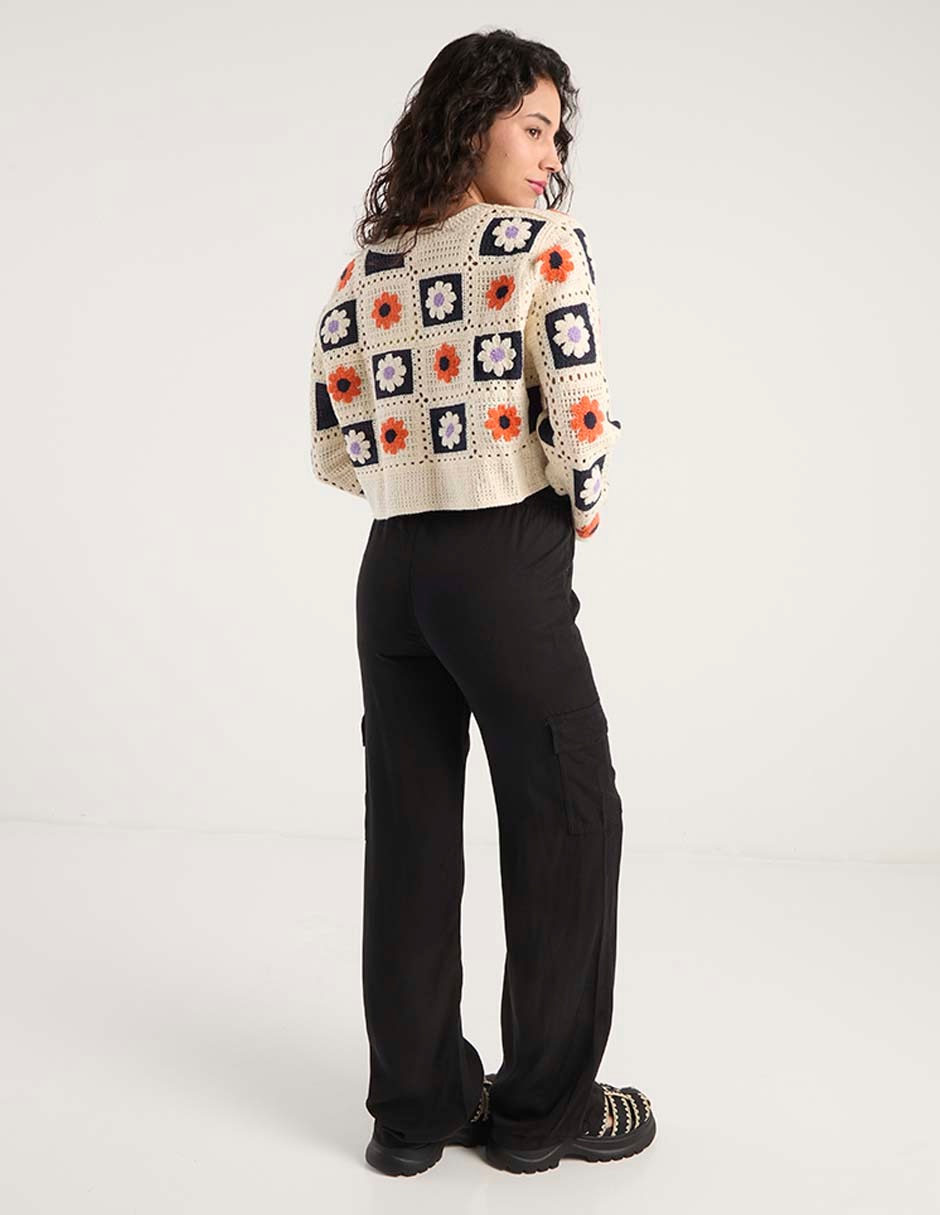 Pantalón cargo loose para mujer 6