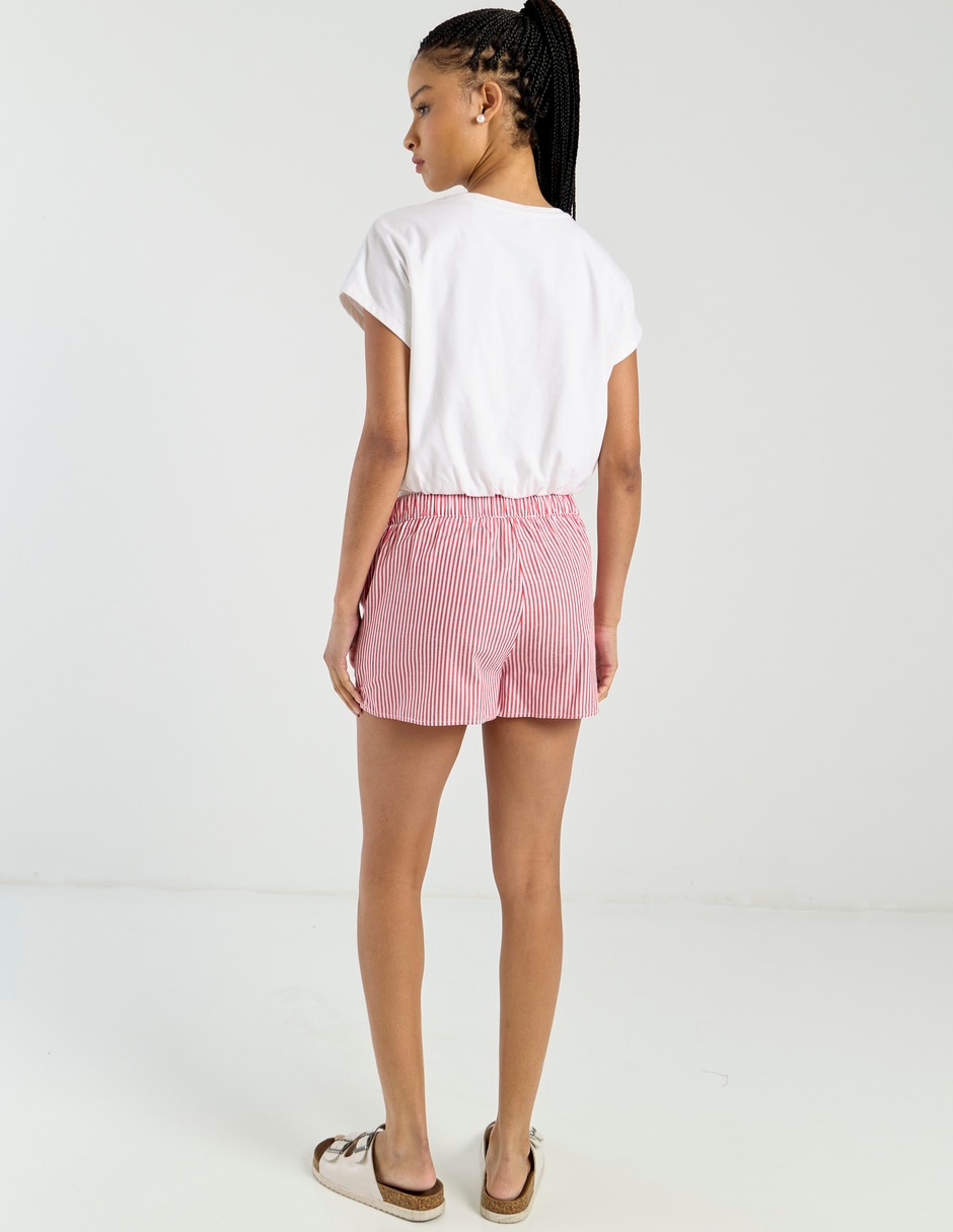 SHORT C/PINZAS COFFEE BEAN NT, G, ROJO