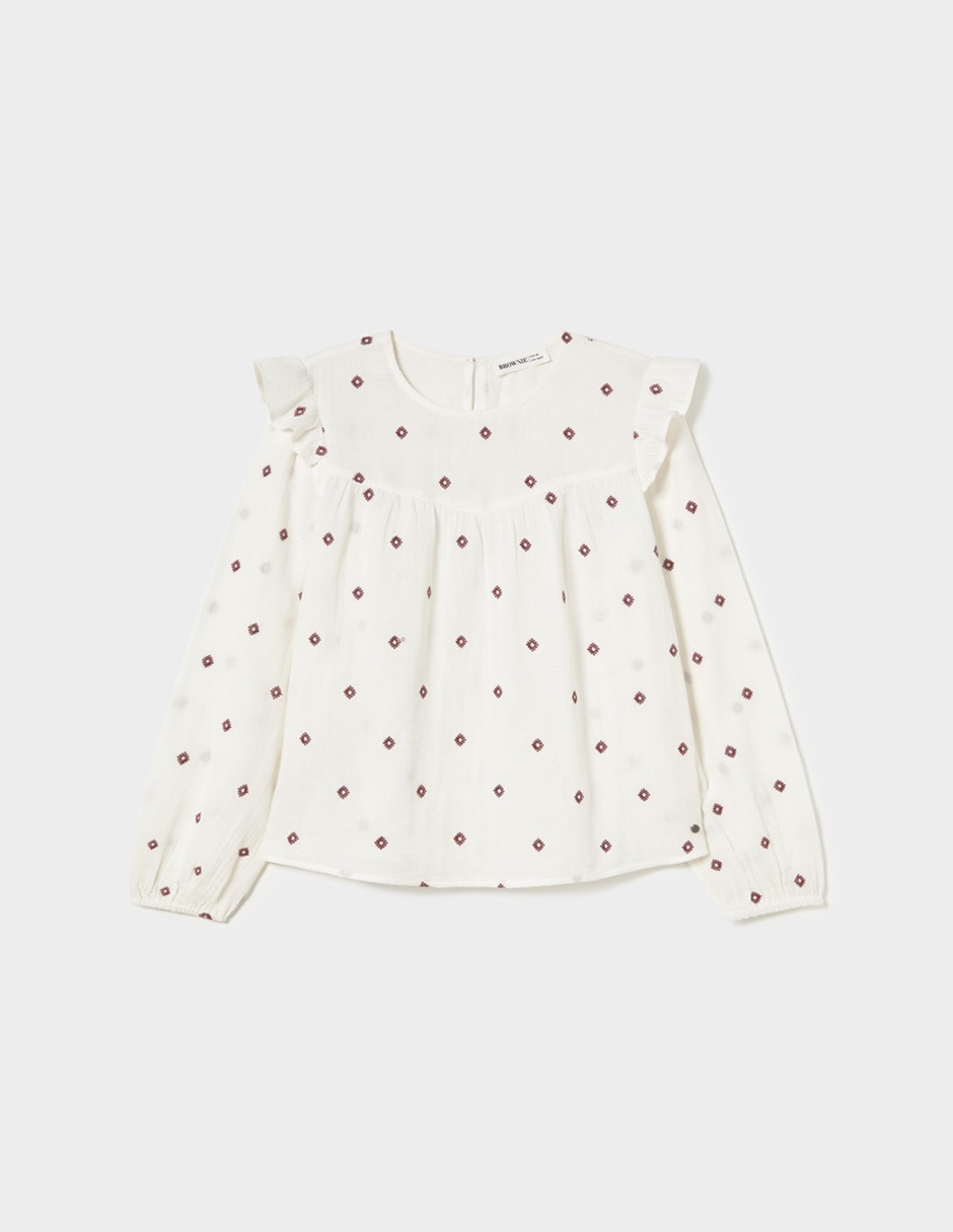 Blusa manga larga para mujer