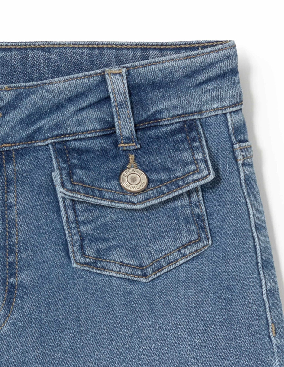 Jeans acampanado straight S26-0780-001-502 para mujer 5