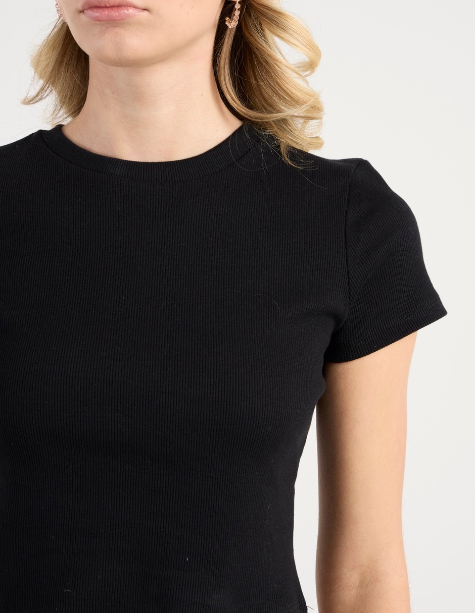 "playera" "manga" corta ninguno "cuello" redondo "para mujer" 5