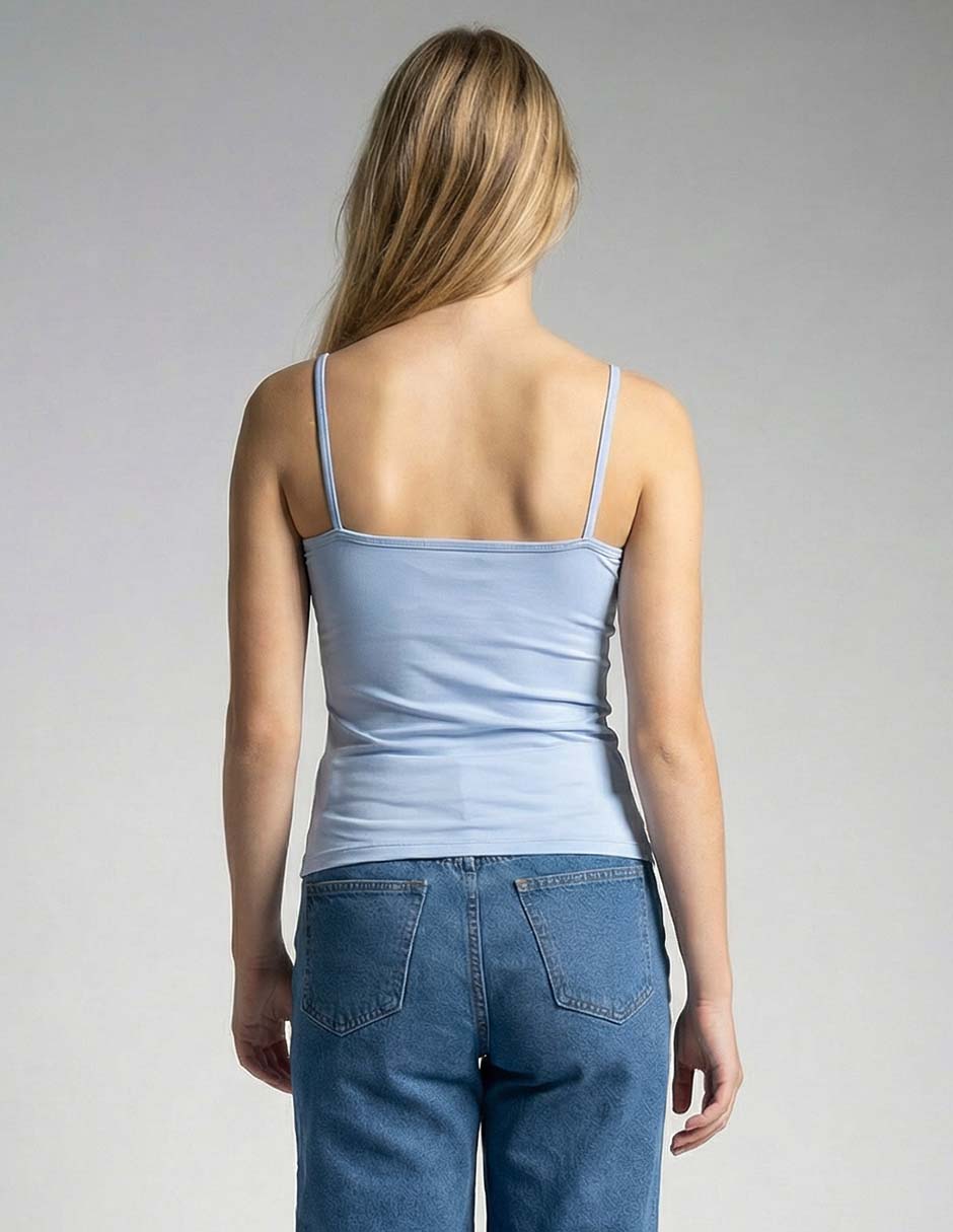 Top cuello redondo tirante delgado 2