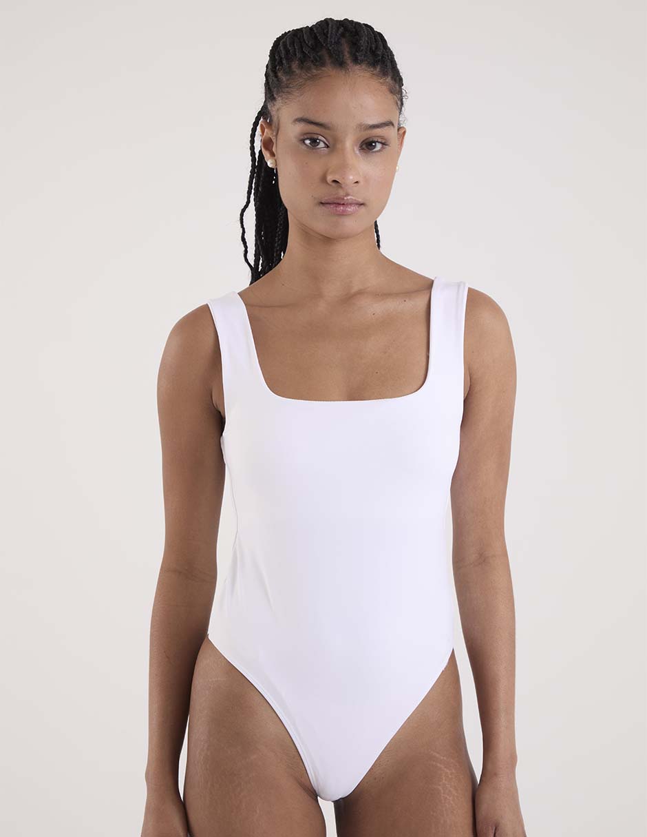 Body escote cuadrado para mujer