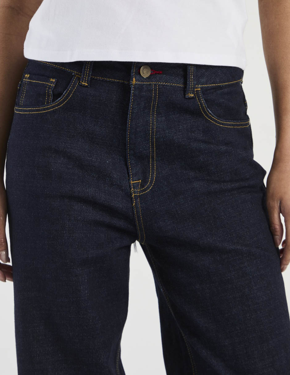 Jeans wide leg cintura para mujer 4