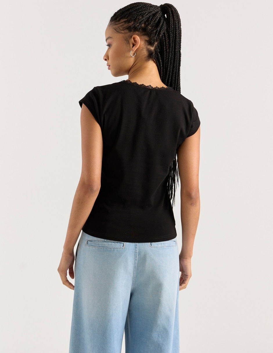 Blusa manga corta para mujer 2