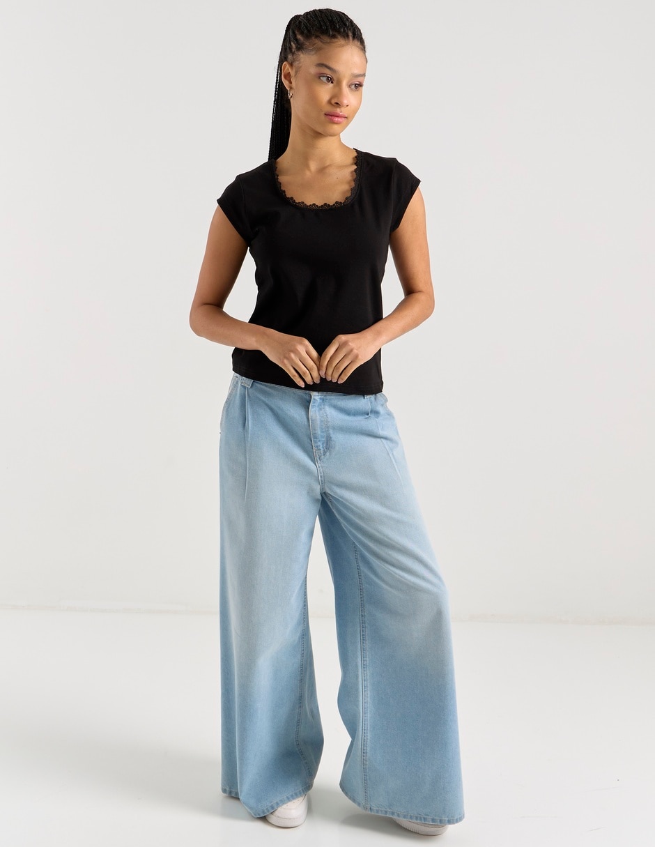 Blusa manga corta para mujer 3
