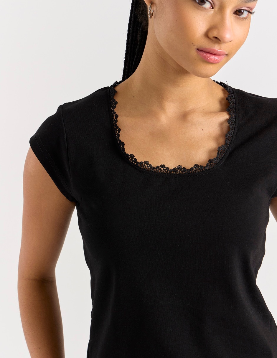 Blusa manga corta para mujer 5