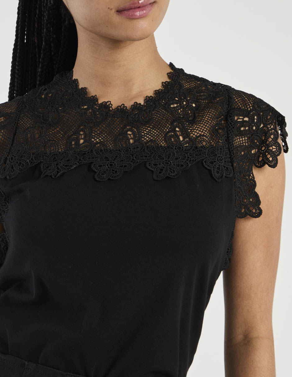 Blusa manga corta para mujer 4