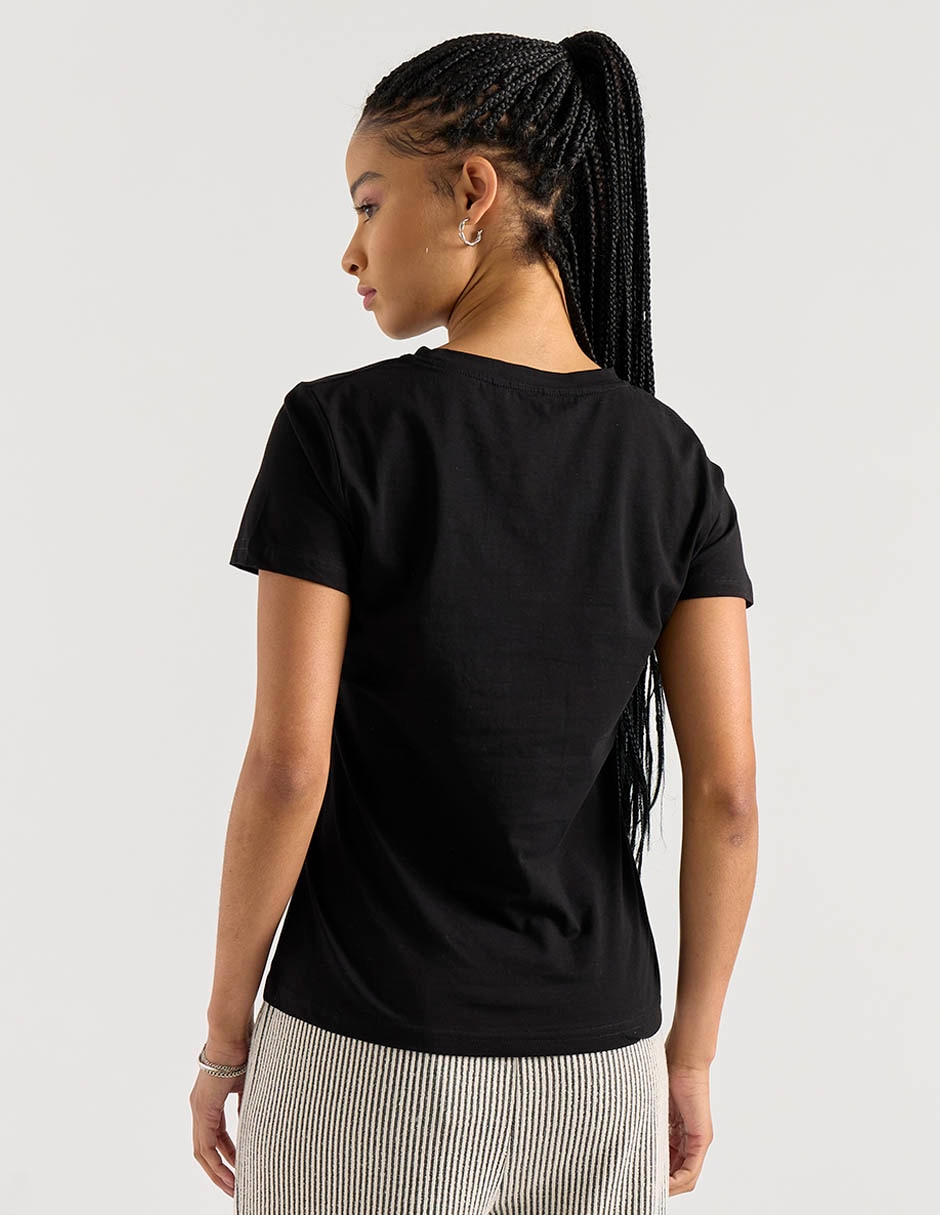 Playera manga corta cuello redondo para mujer 2