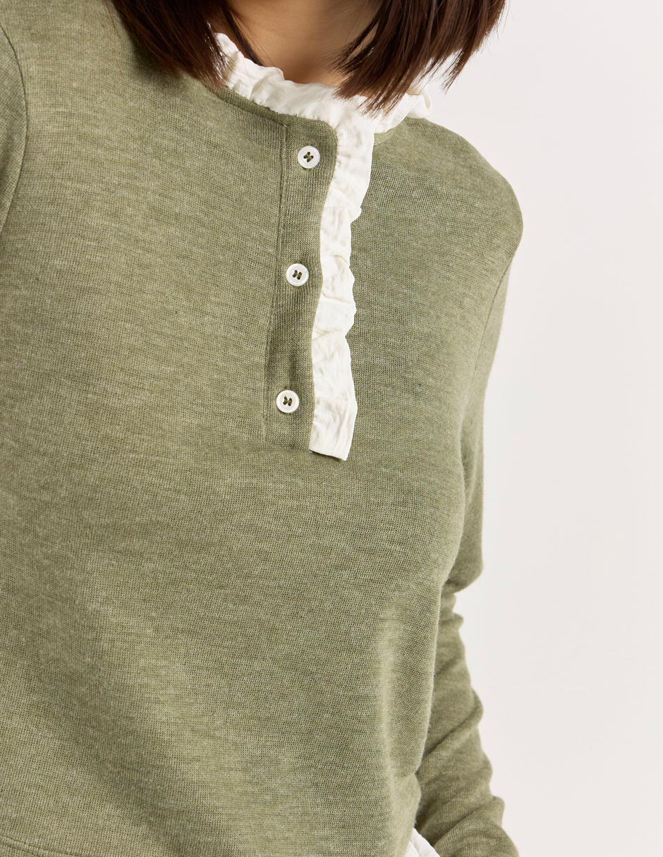 Suéter cuello mao para mujer 4