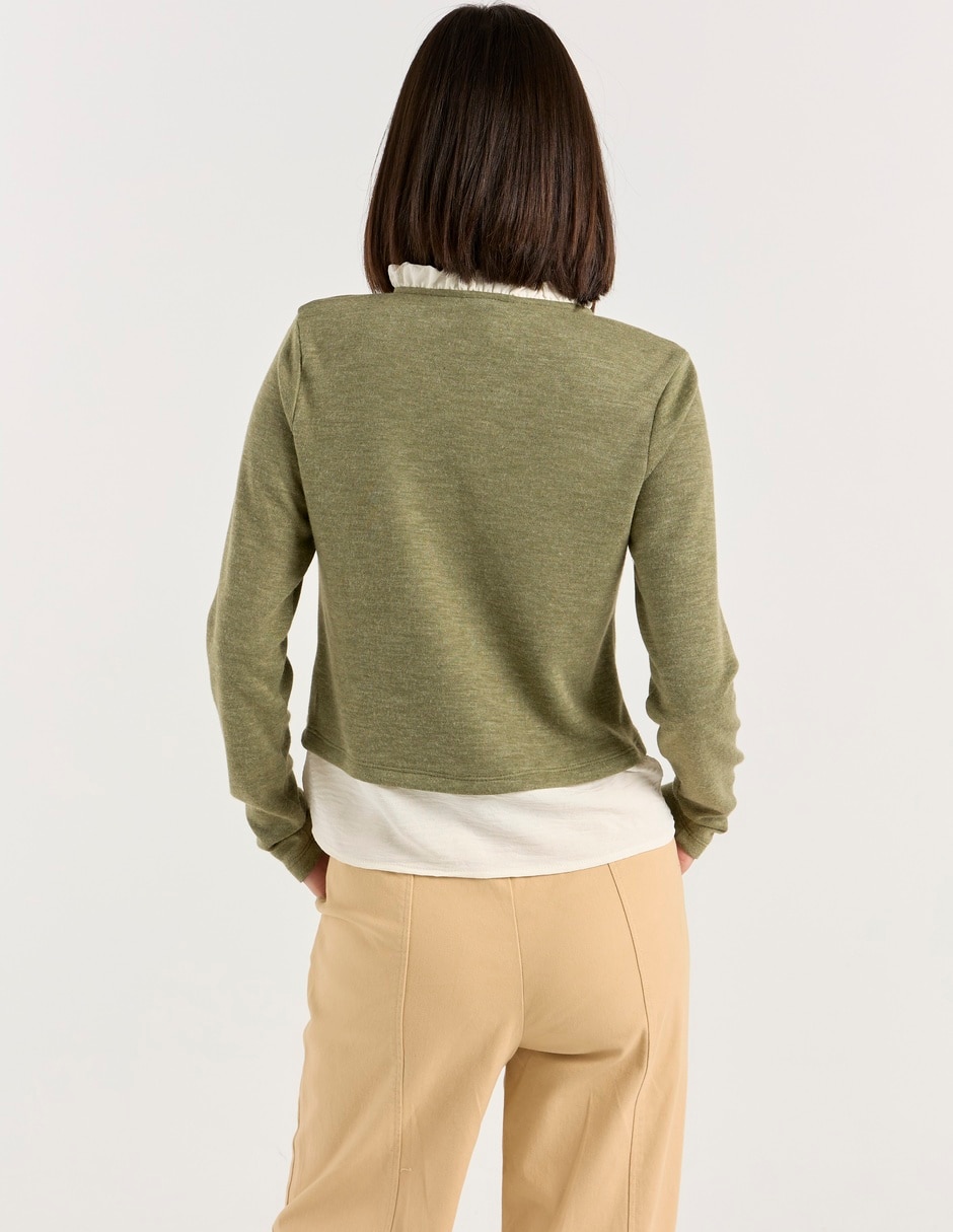 Suéter cuello mao para mujer 6