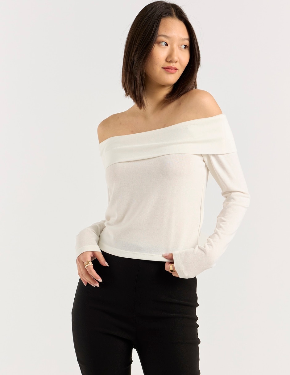 Blusa manga larga para mujer