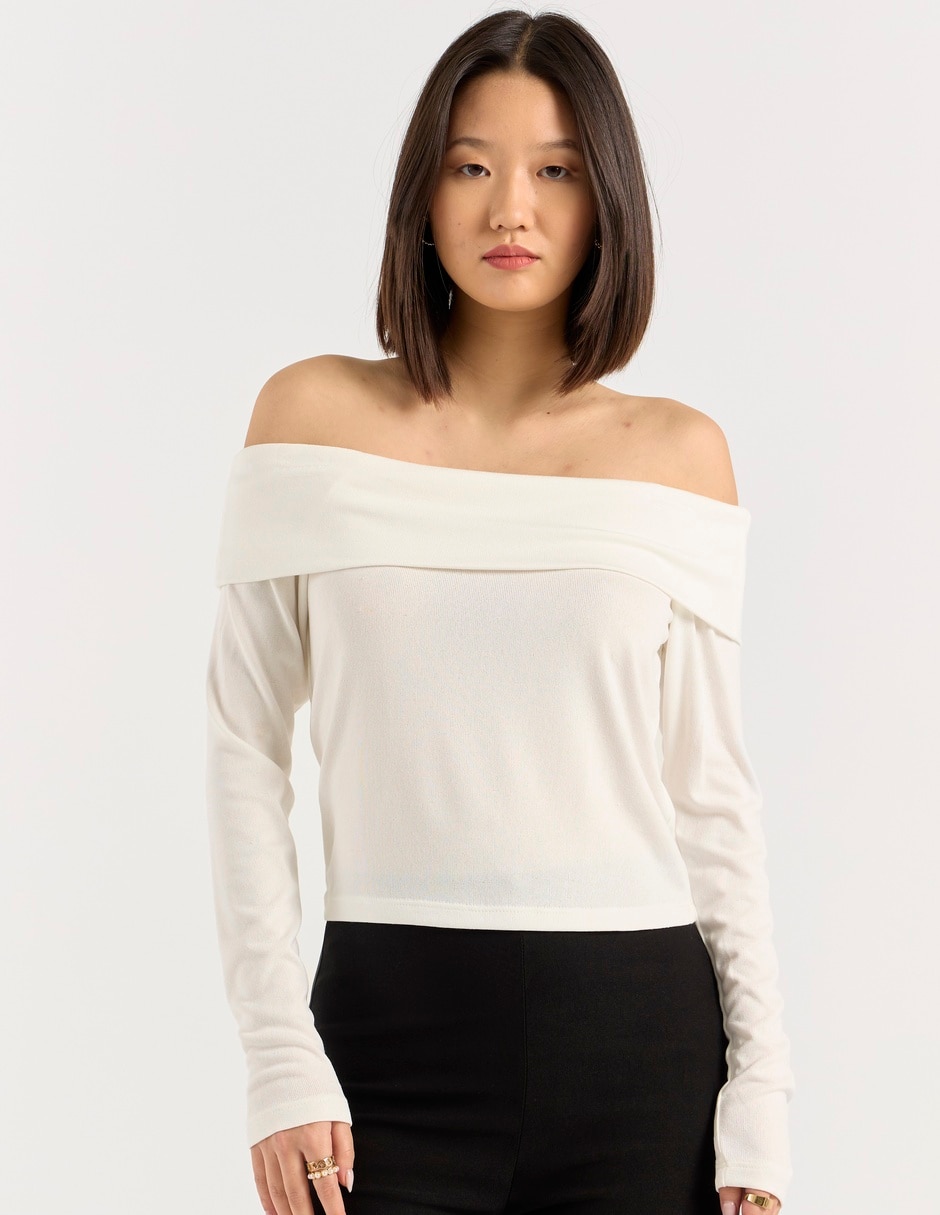Blusa manga larga para mujer 7