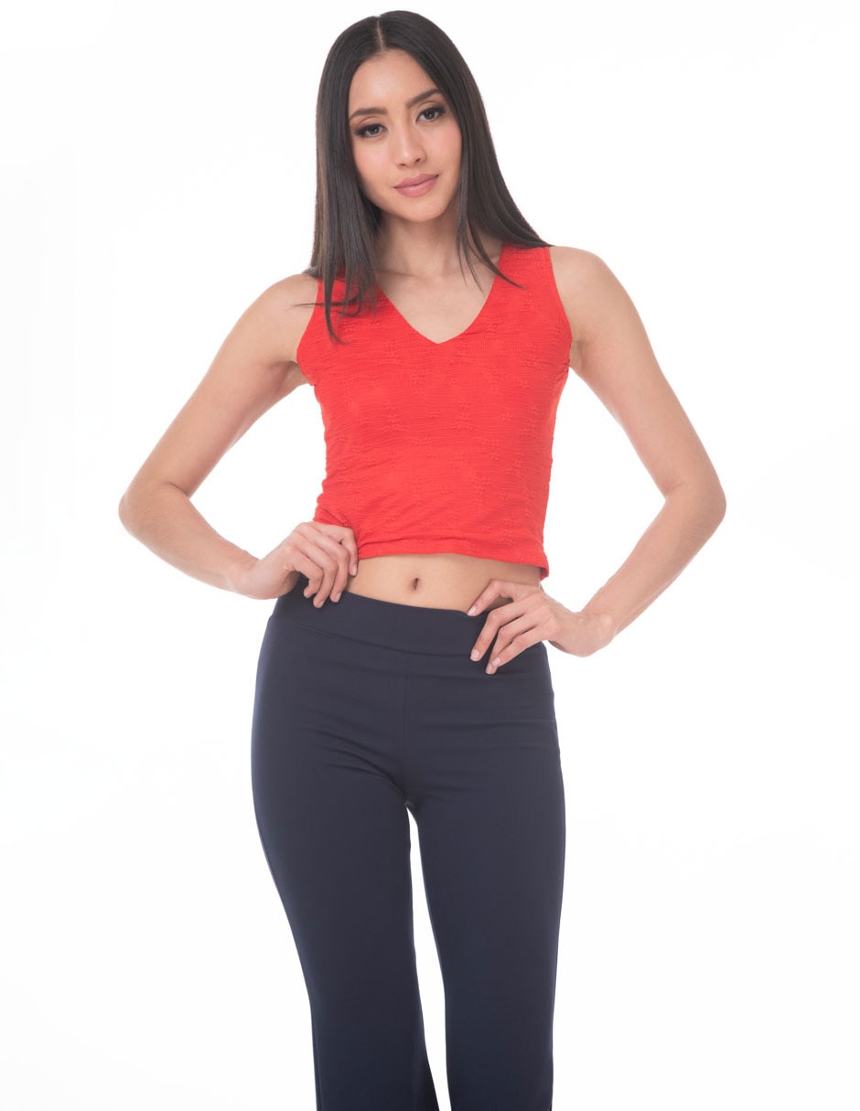 Top escote V