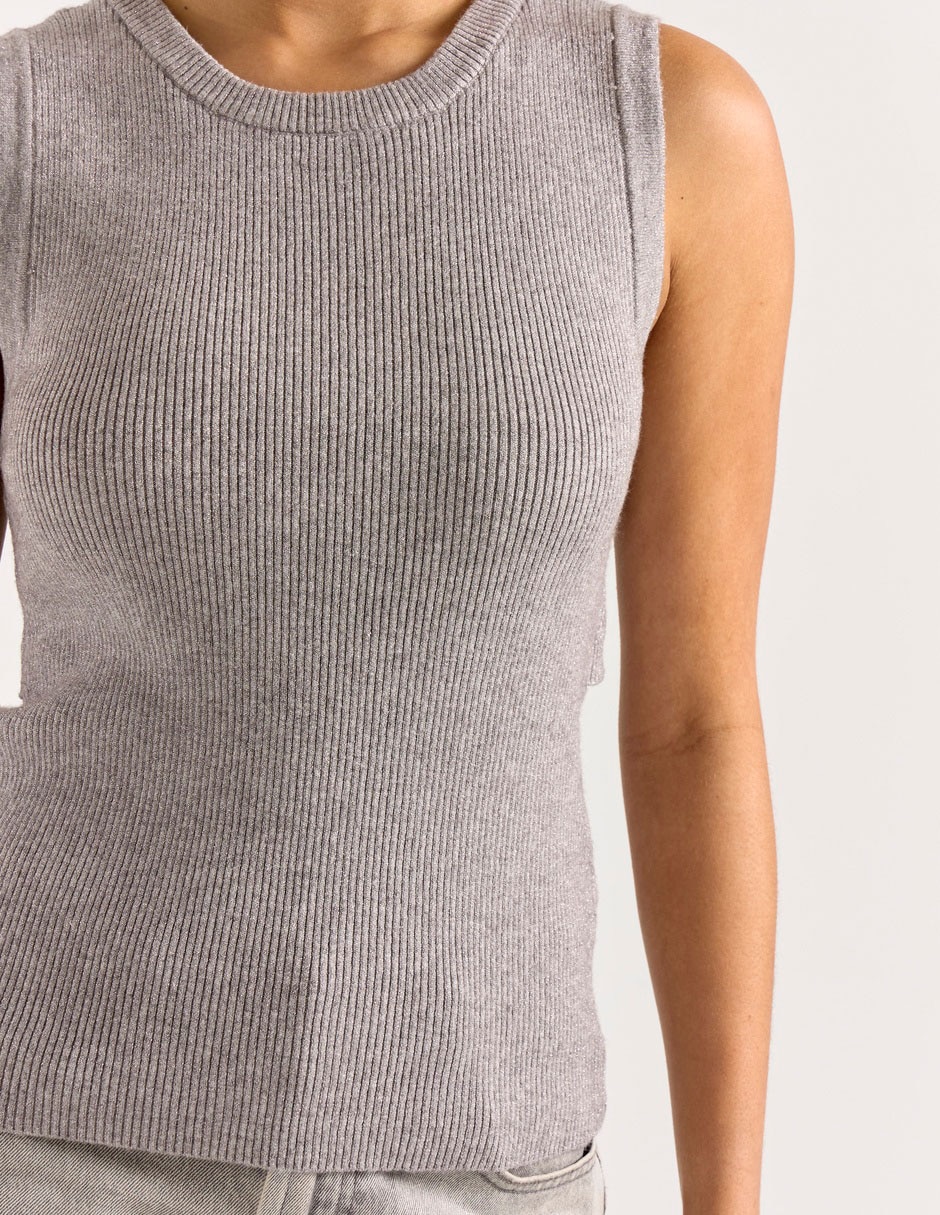 Blusa sin manga para mujer 5
