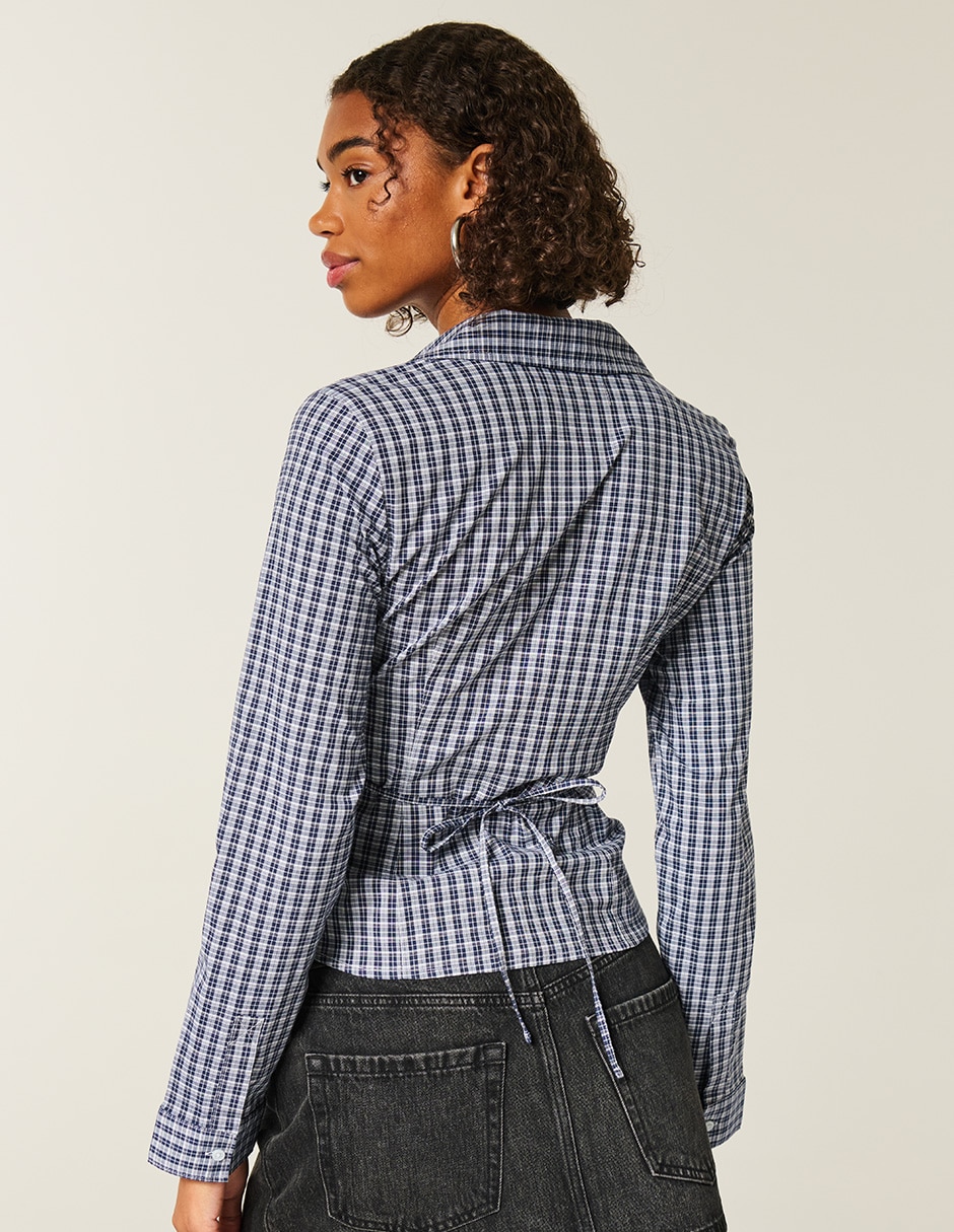 Blusa camisera manga larga para mujer 3