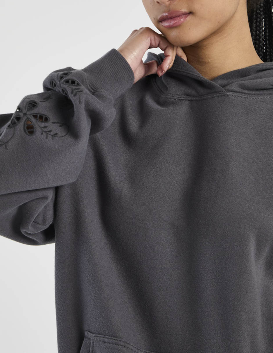 Sudadera con capucha y bolsa para mujer 4