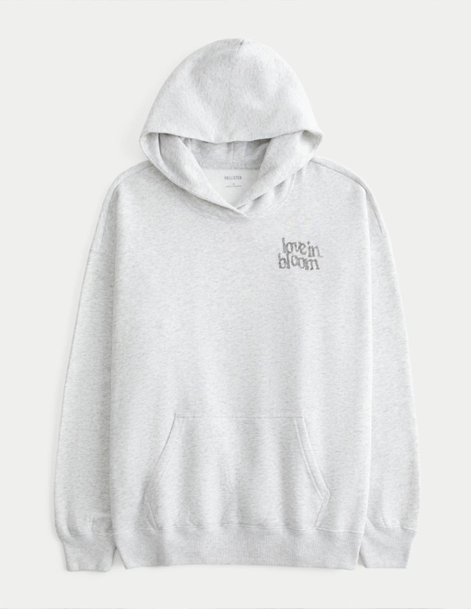 Sudadera con capucha y bolsa para mujer
