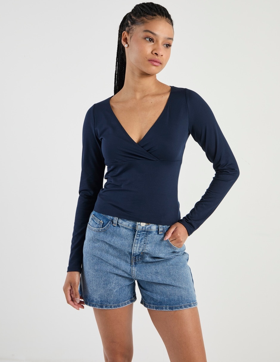 Playera manga larga para mujer