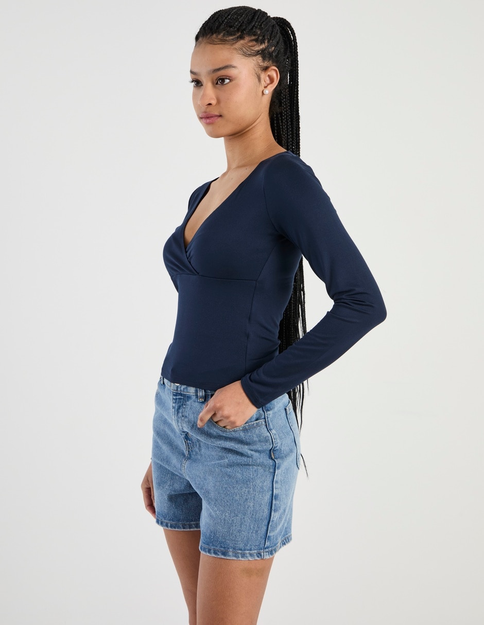 Playera manga larga para mujer 2