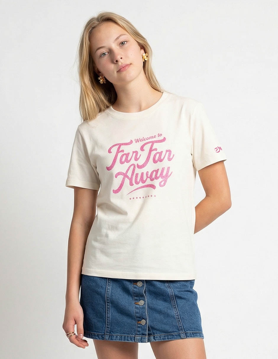 Playera manga corta Shrek cuello redondo para mujer