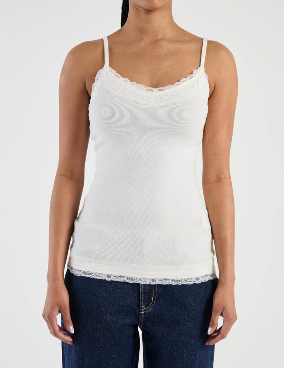 Playera sin manga cuello con escote para mujer 7
