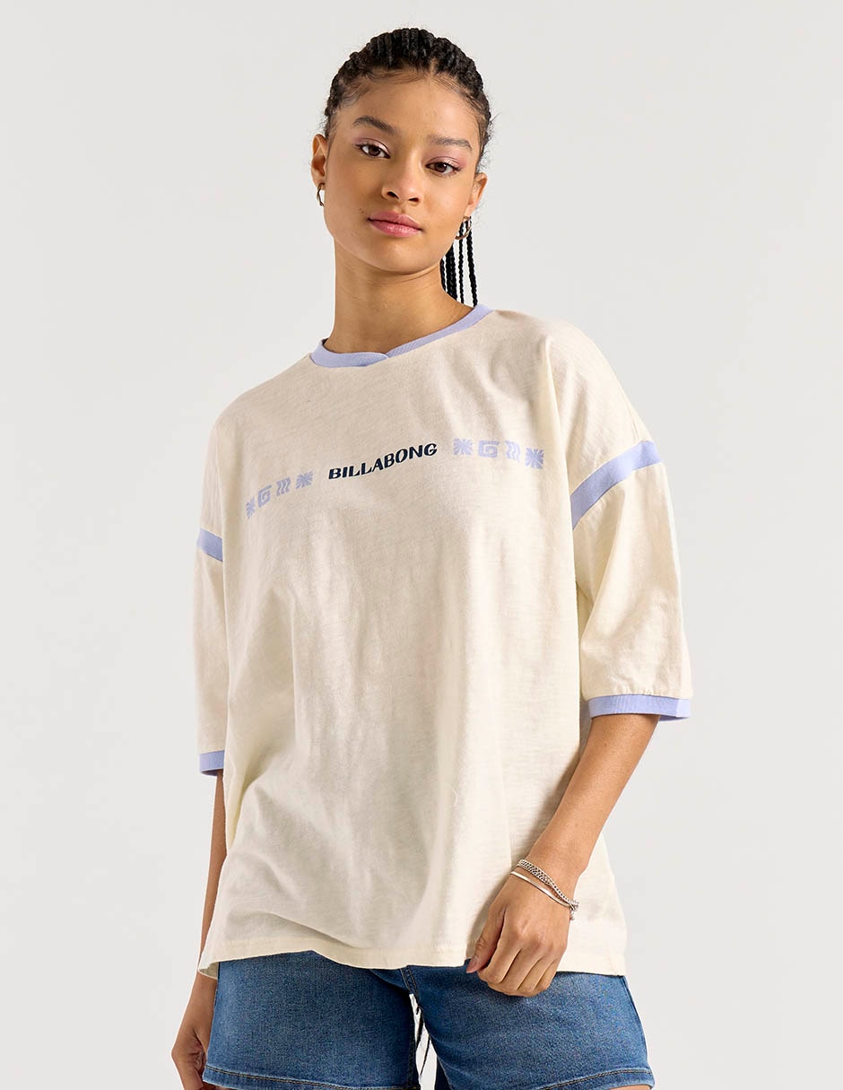 Blusa manga 3/4 cuello redondo para mujer