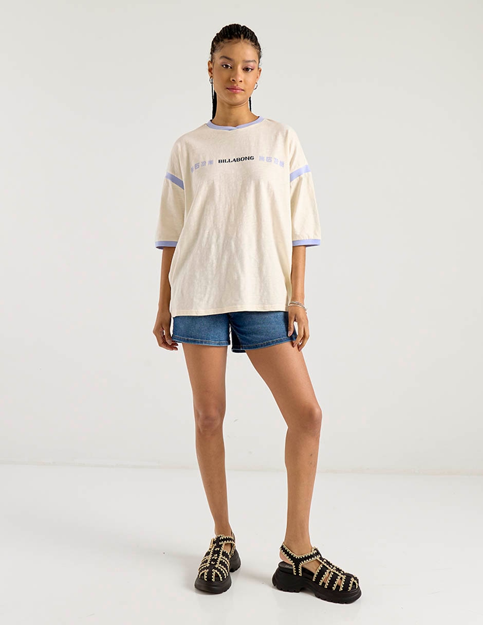 Blusa manga 3/4 cuello redondo para mujer 3