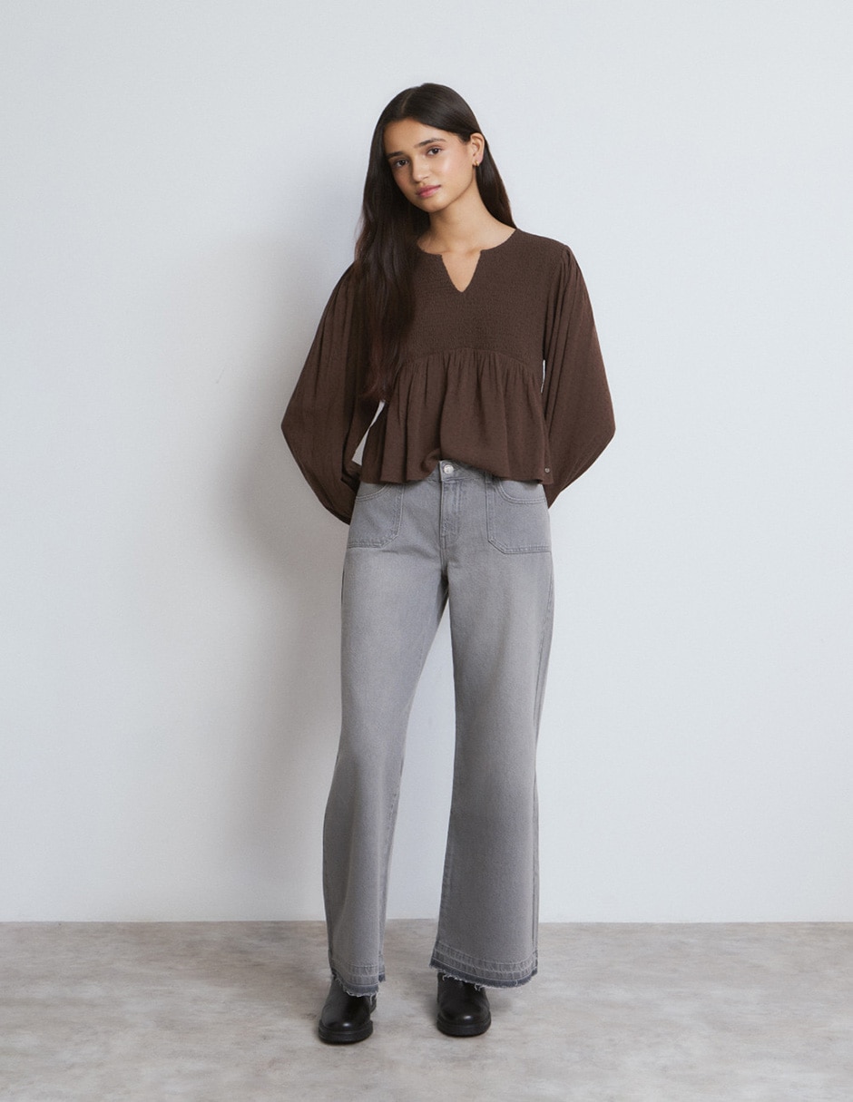 Jeans straight S26-0595-002-801 para mujer 2