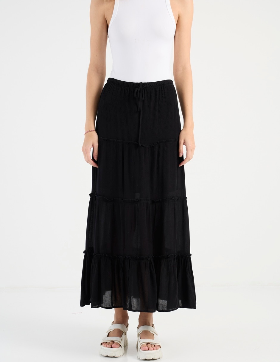 Falda crop a la cintura