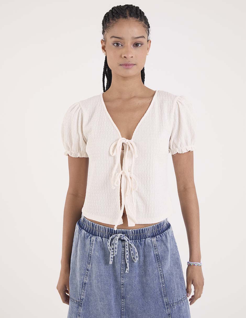 Blusa manga corta para mujer 2