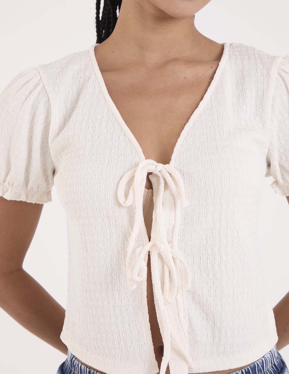 Blusa manga corta para mujer 5