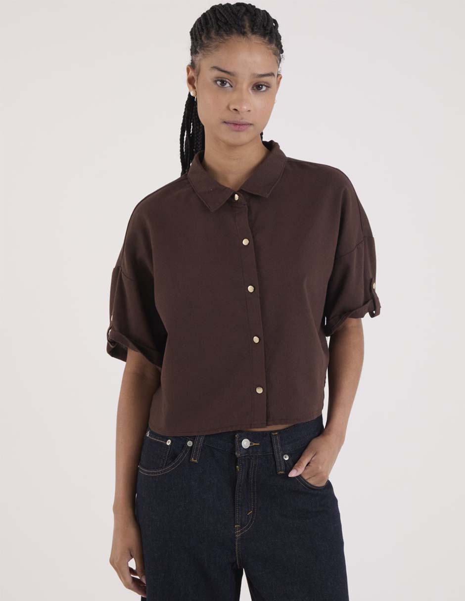 Blusa camisera manga al codo para mujer Blusa camisera manga al codo para mujer