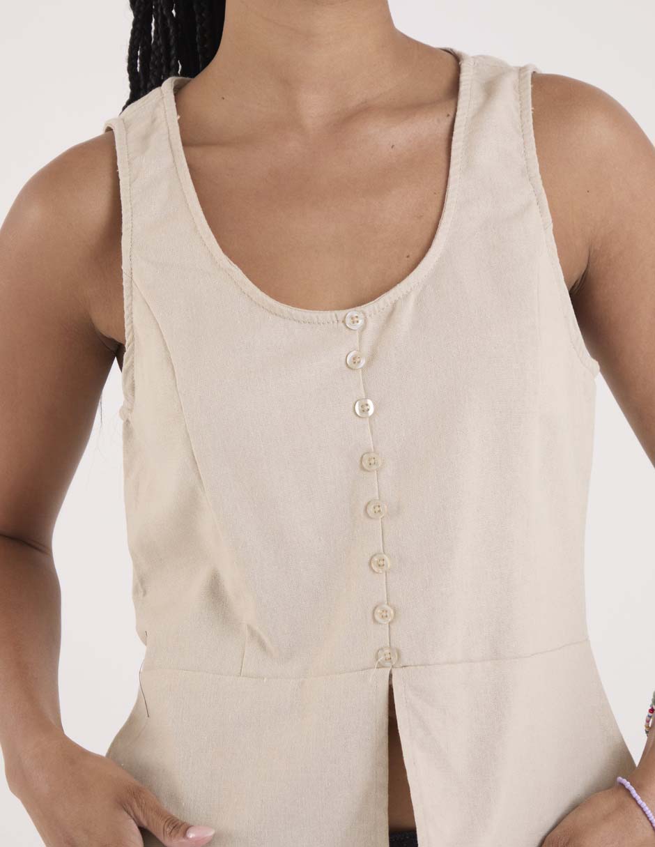 Blusa sin manga para mujer 5