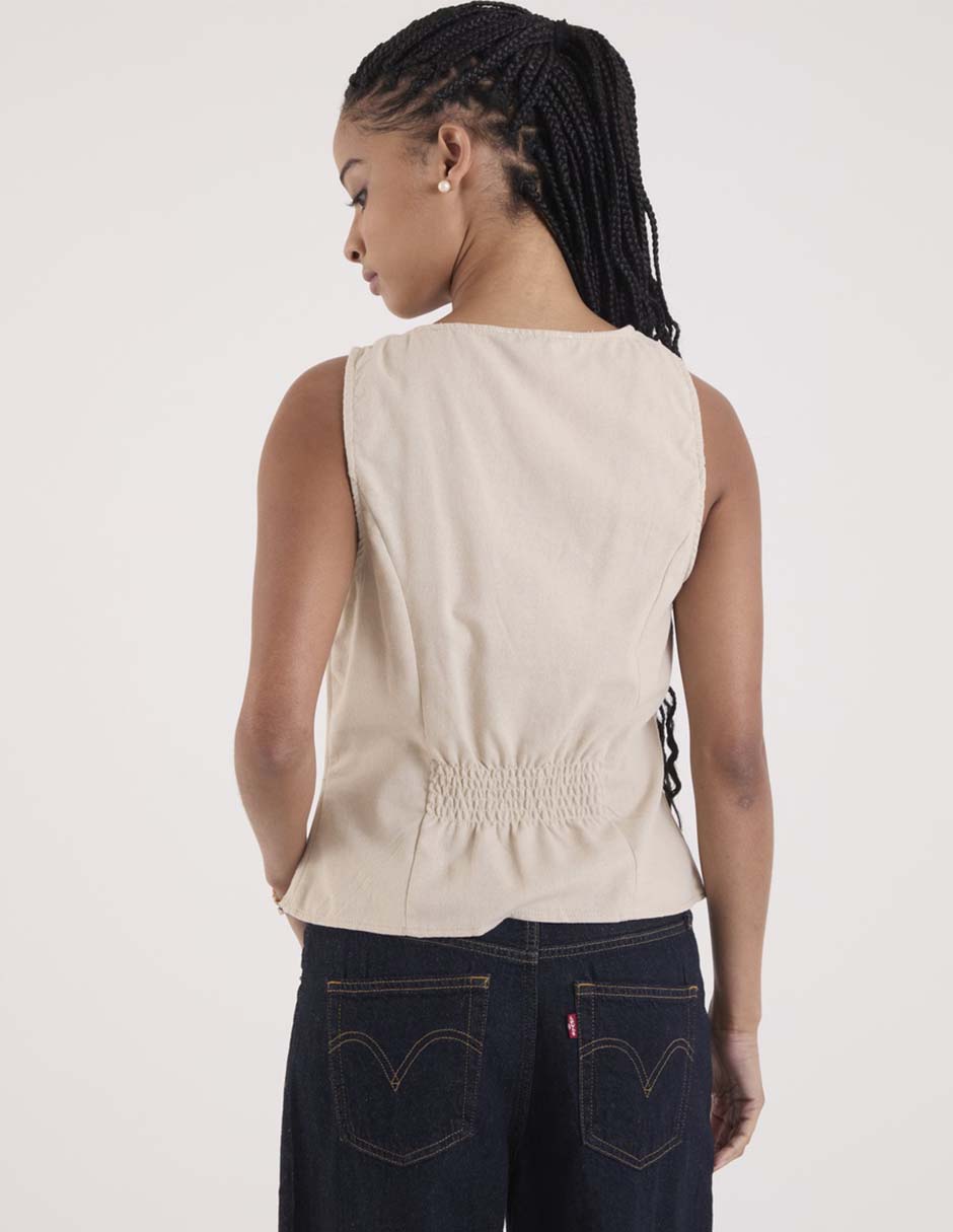 Blusa sin manga para mujer 6