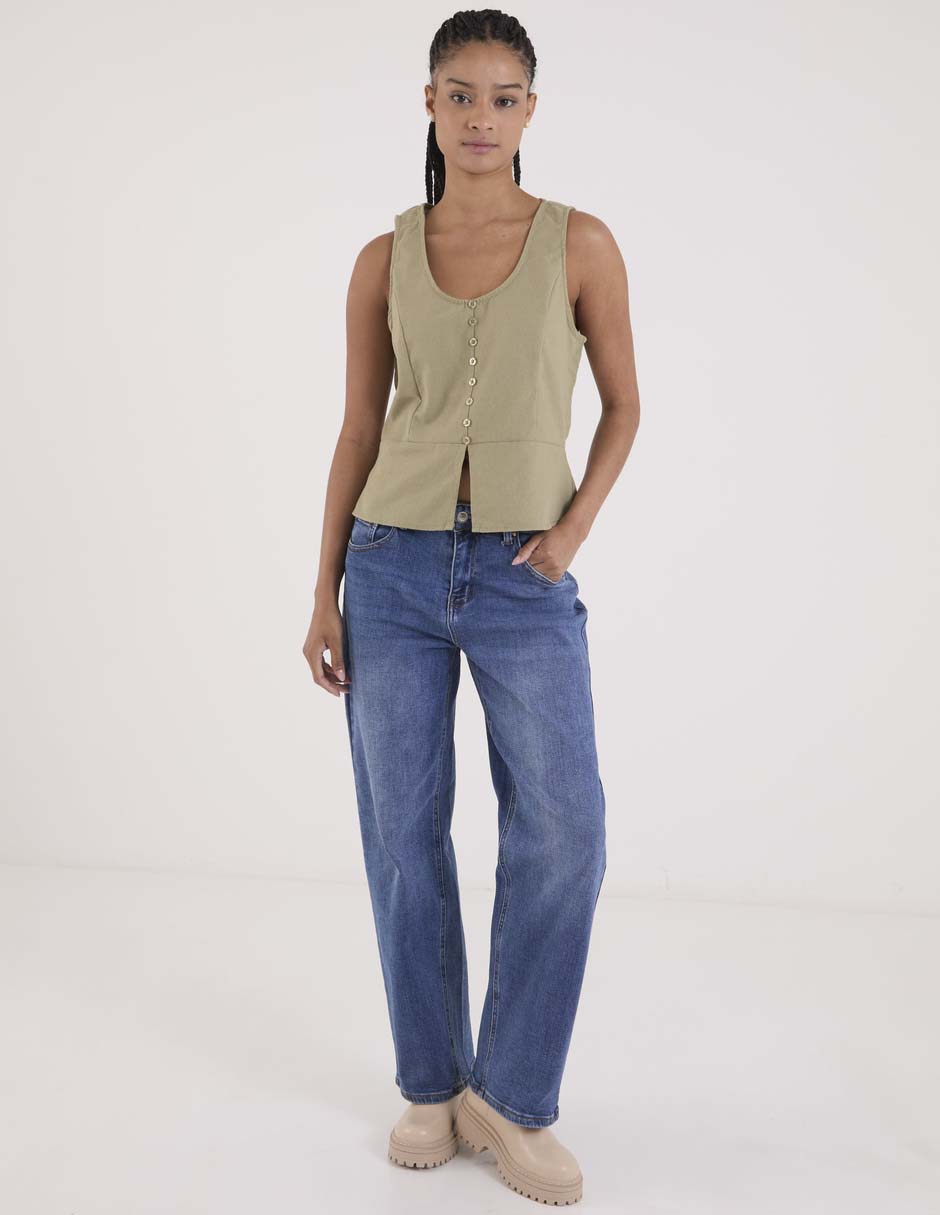 BLUSA COFFEE BEAN LTP2, G, VERDE OLIVO