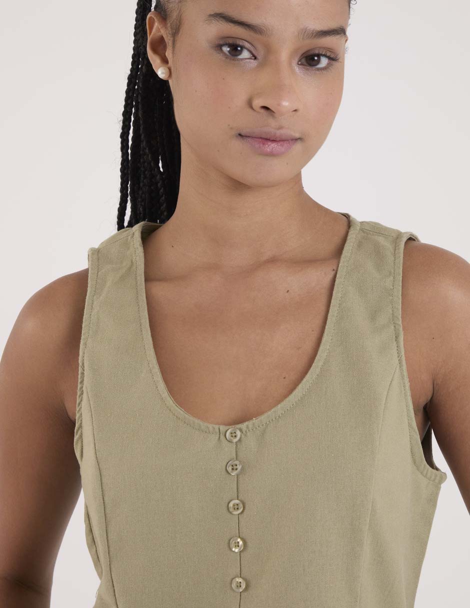 BLUSA COFFEE BEAN LTP2, G, VERDE OLIVO