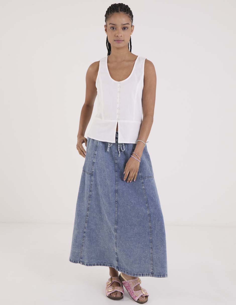 Blusa sin manga para mujer 3