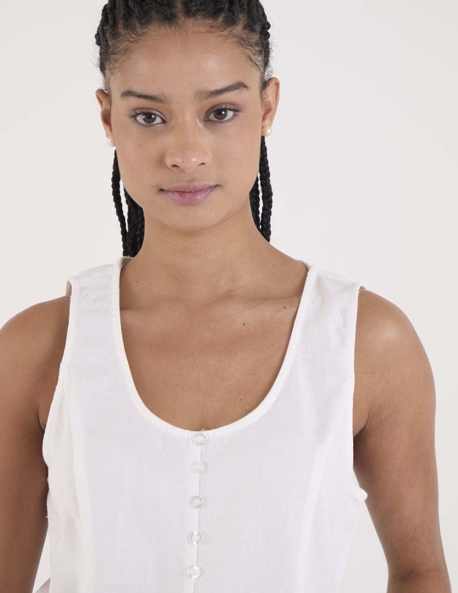 Blusa sin manga para mujer 4