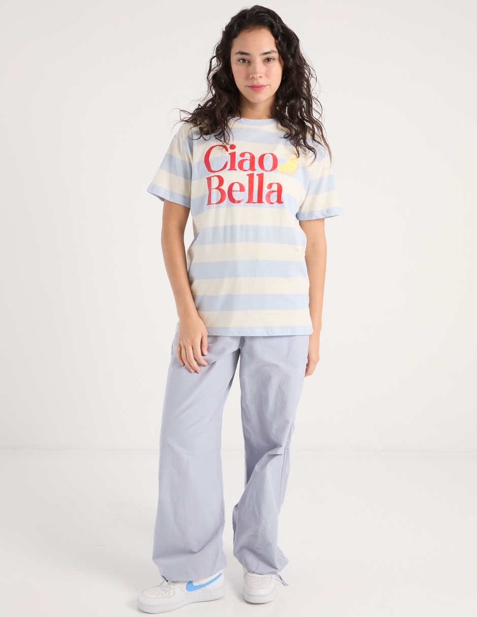Playera manga corta cuello redondo para mujer 3
