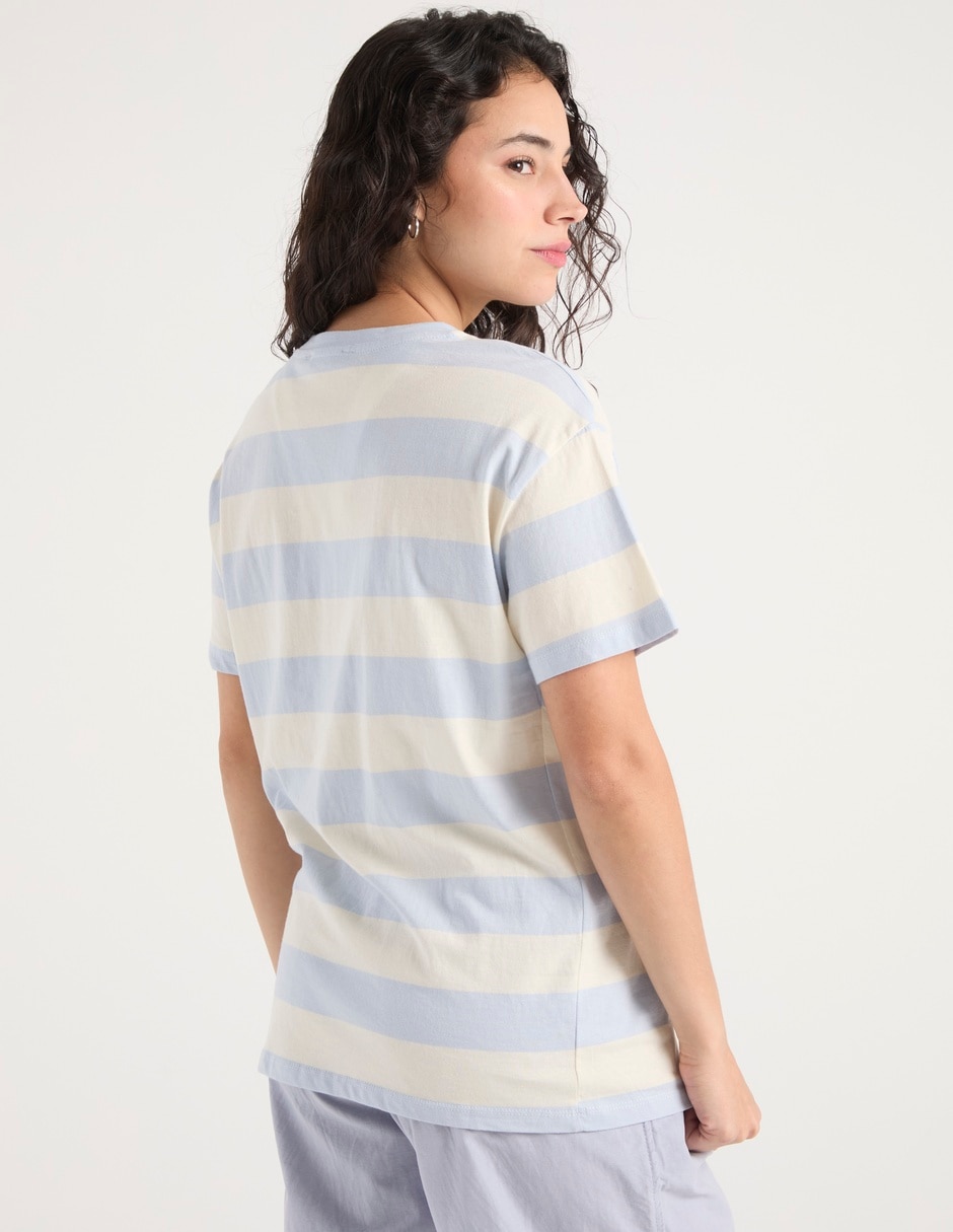 Playera manga corta cuello redondo para mujer 6